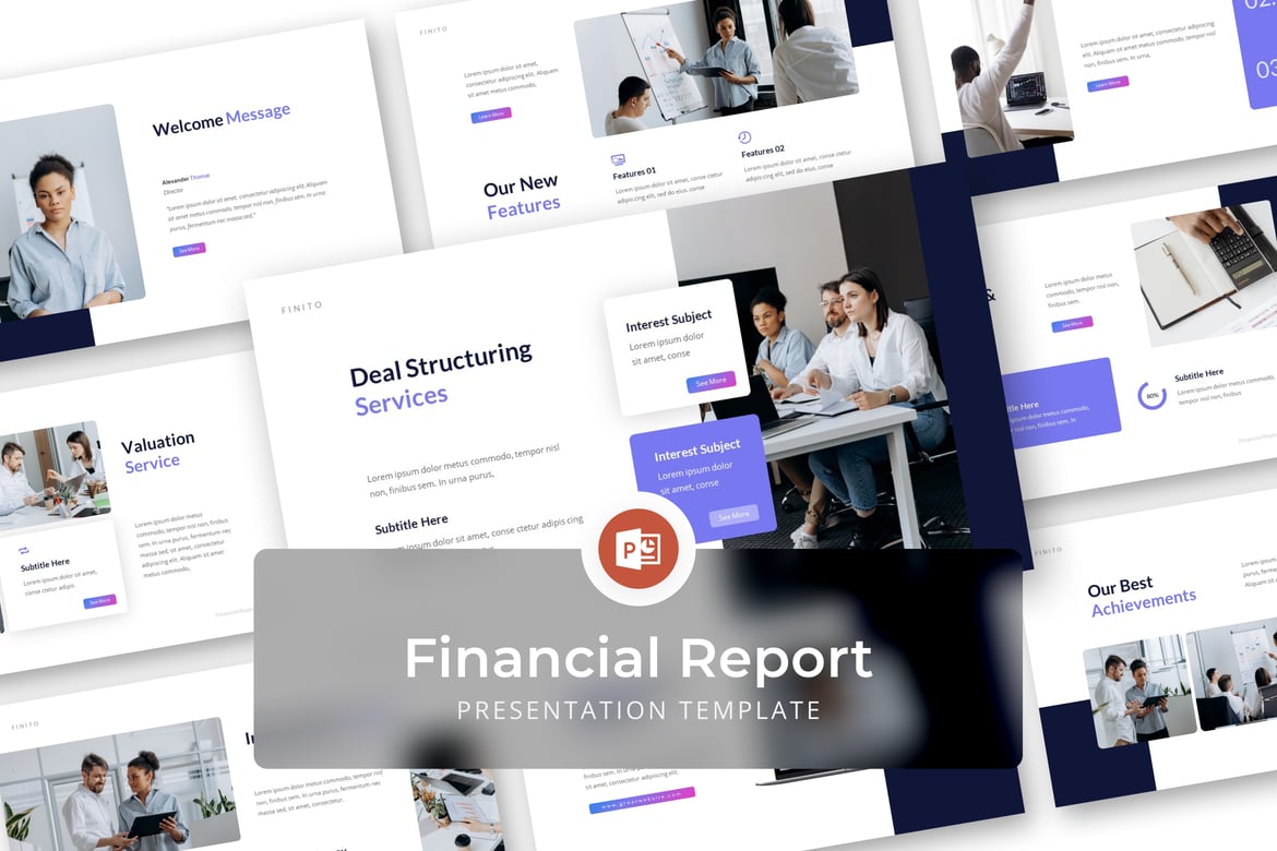 Template Presentasi Laporan Keuangan PowerPoint yang Menarik