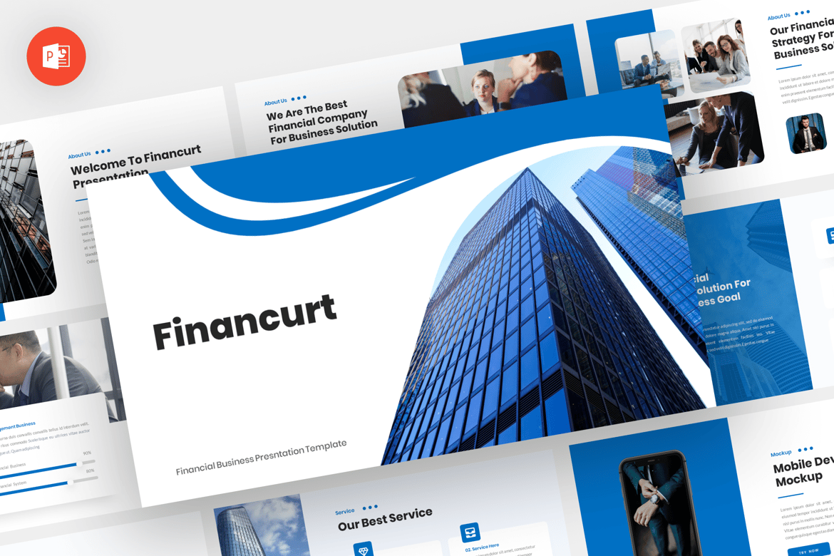 Financurt - Template Presentasi Keuangan Profesional