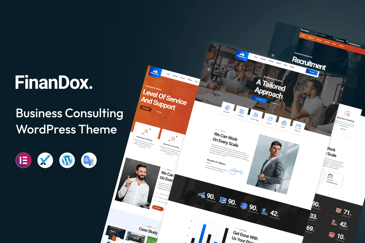 FinanDox - Tema WordPress Konsultasi Bisnis yang Menarik