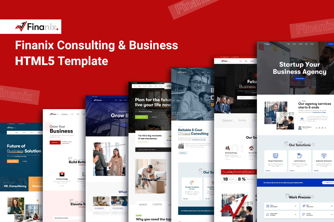 Finanix - Template Website Konsultasi dan Bisnis HTML5 Profesional