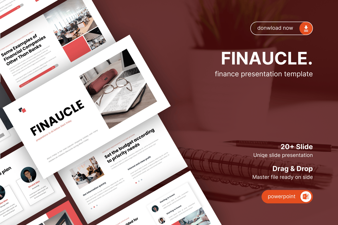 Template Powerpoint Finaucle – Solusi Presentasi Keuangan Profesional
