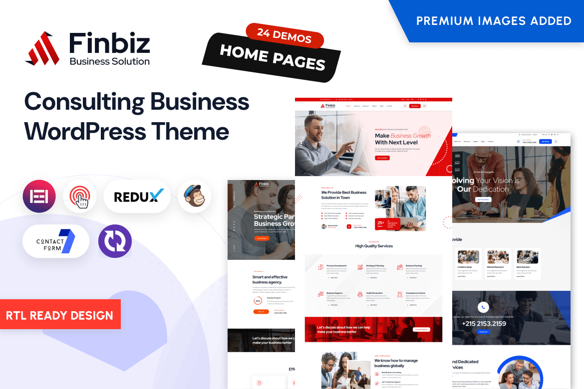 Finbiz - Tema WordPress Konsultasi Bisnis Modern dan Profesional