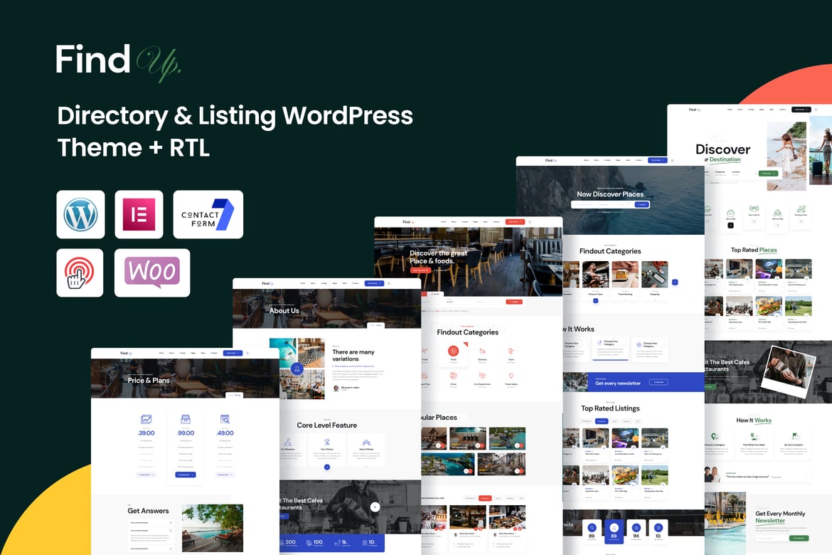 Findup - Tema WordPress Direktori & Listing dengan Dukungan RTL