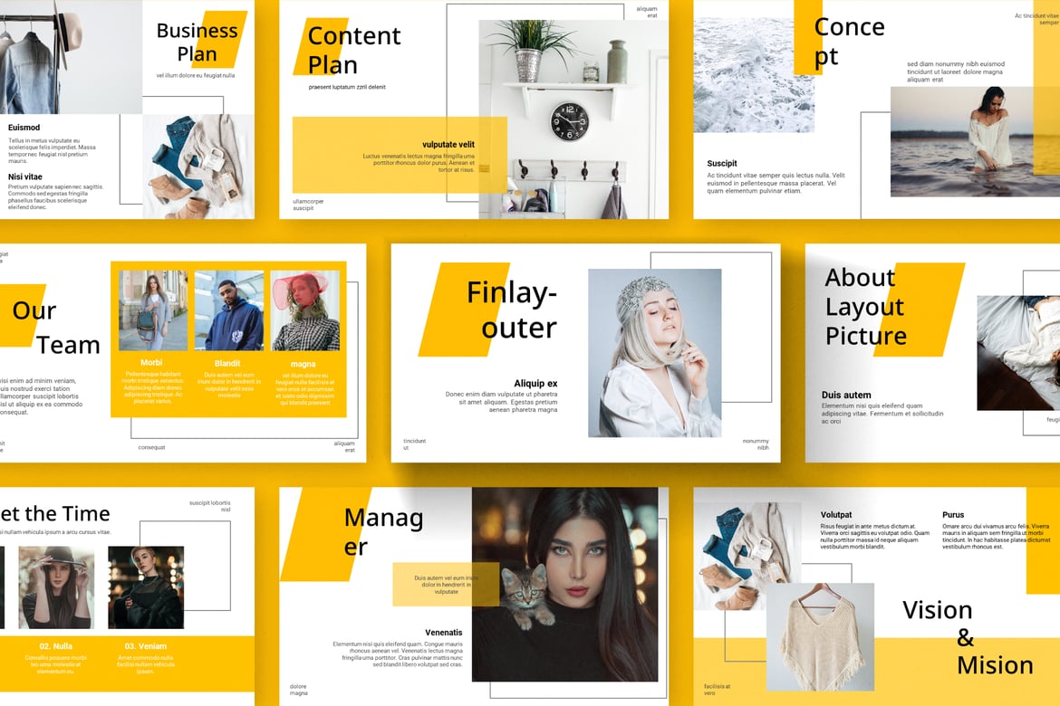 Template PowerPoint Finlayouter yang Modern dan Elegan