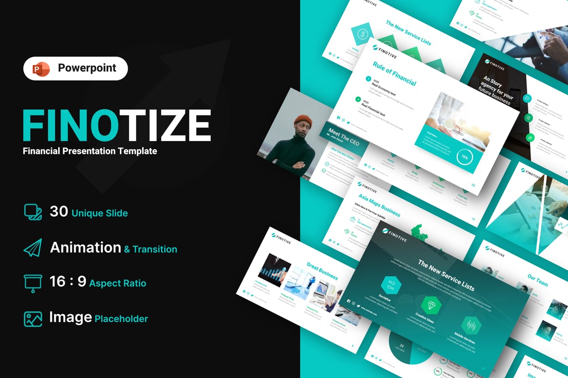 Template PowerPoint Finotize untuk Profil Perusahaan yang Menarik dan Profesional