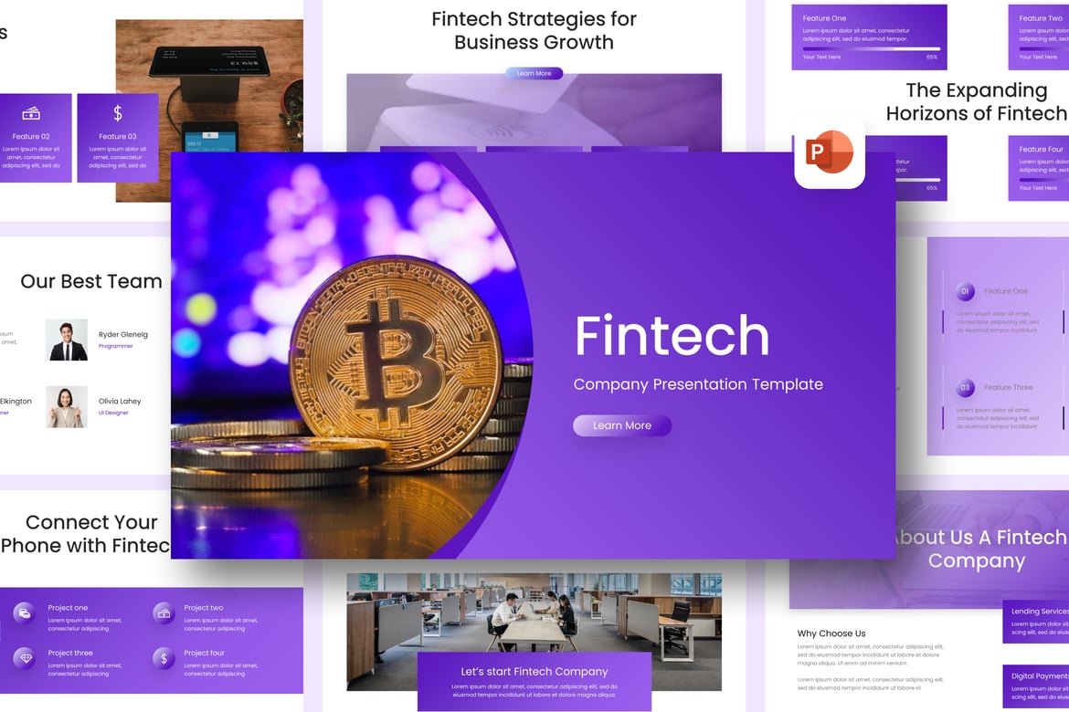 Template Presentasi Fintech yang Menarik dan Profesional