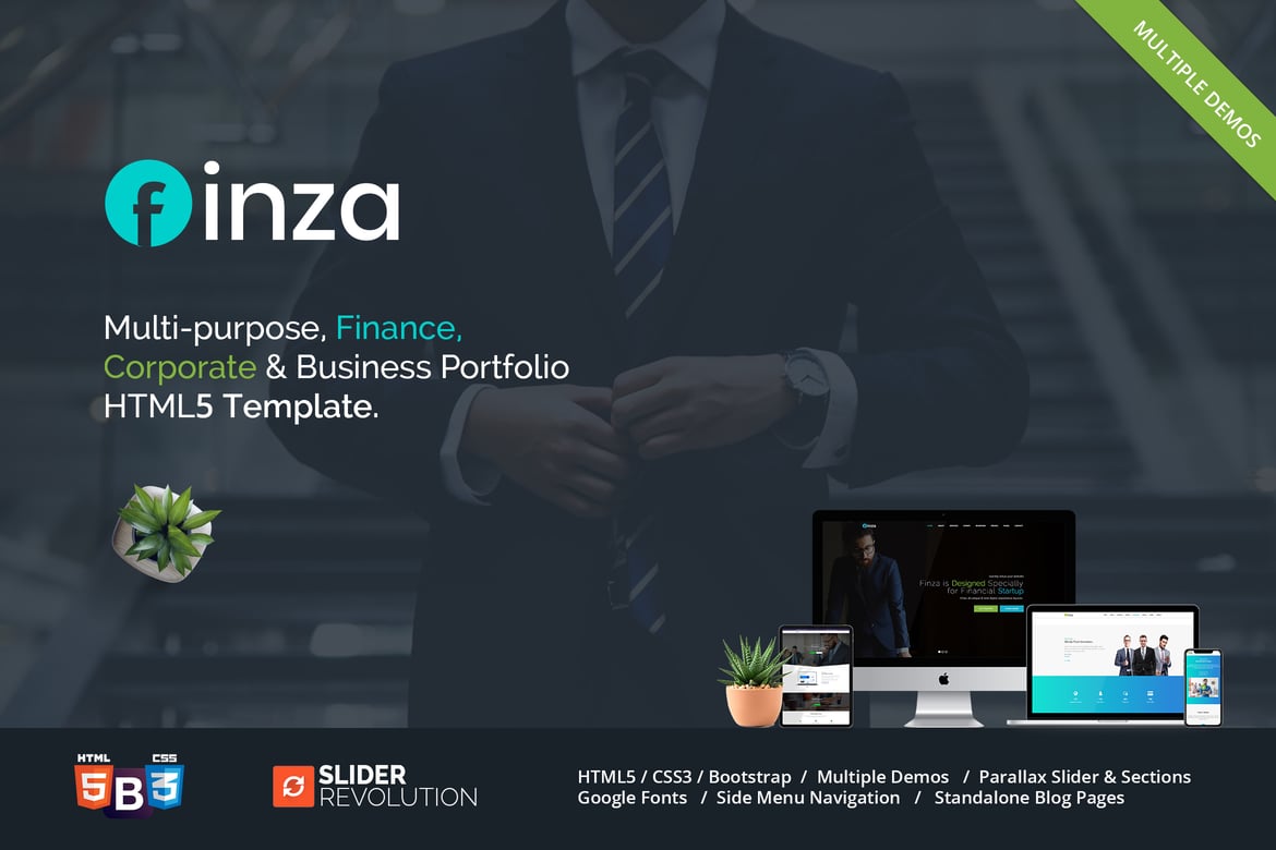 Finza - Template Website Bisnis HTML5 yang Responsif dan Modern