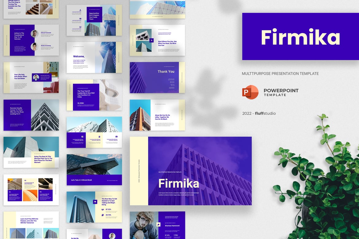 Firmika - Template Presentasi PowerPoint Serbaguna yang Modern