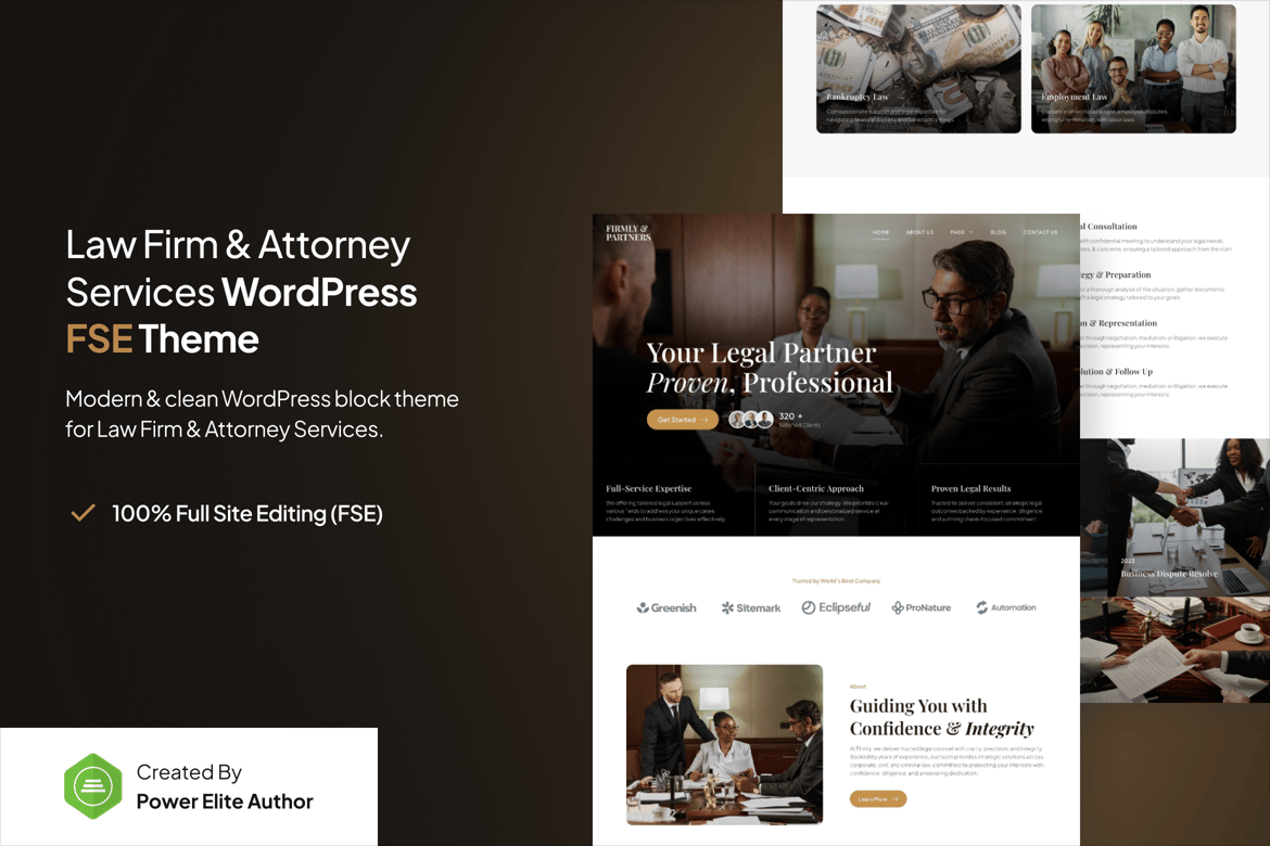 Firmly - Tema WordPress Modern untuk Layanan Hukum dan Pengacara
