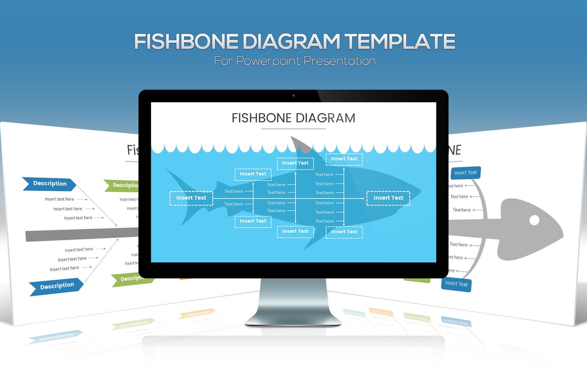 Template PowerPoint Diagram Fishbone yang Menarik dan Fungsional
