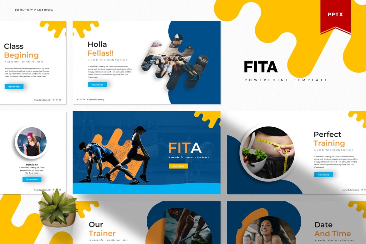Fita | Template Presentasi PowerPoint yang Menarik