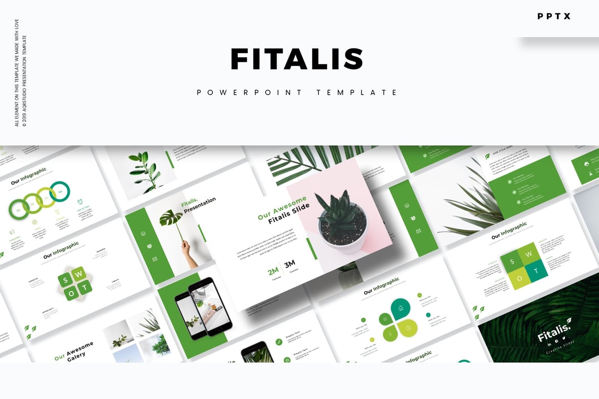 Fitalis - Template Powerpoint Serbaguna yang Menarik
