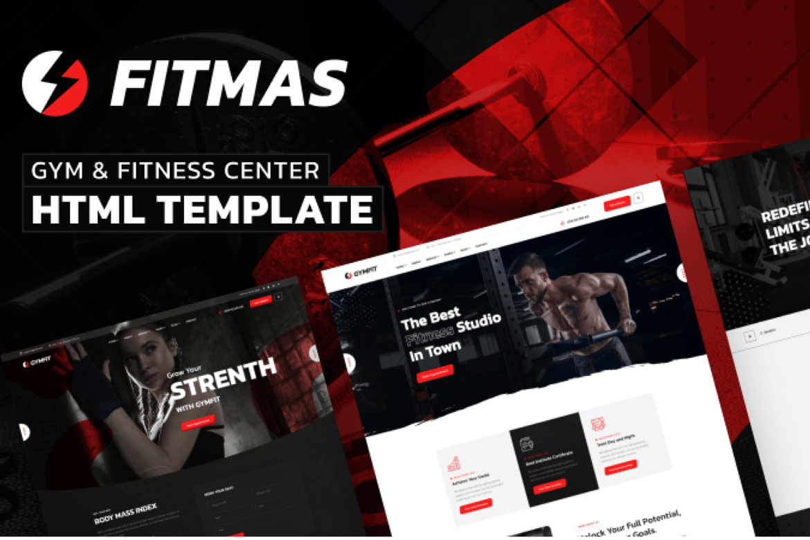 Fitmas - Template Website Gym & Pusat Kebugaran yang Menarik