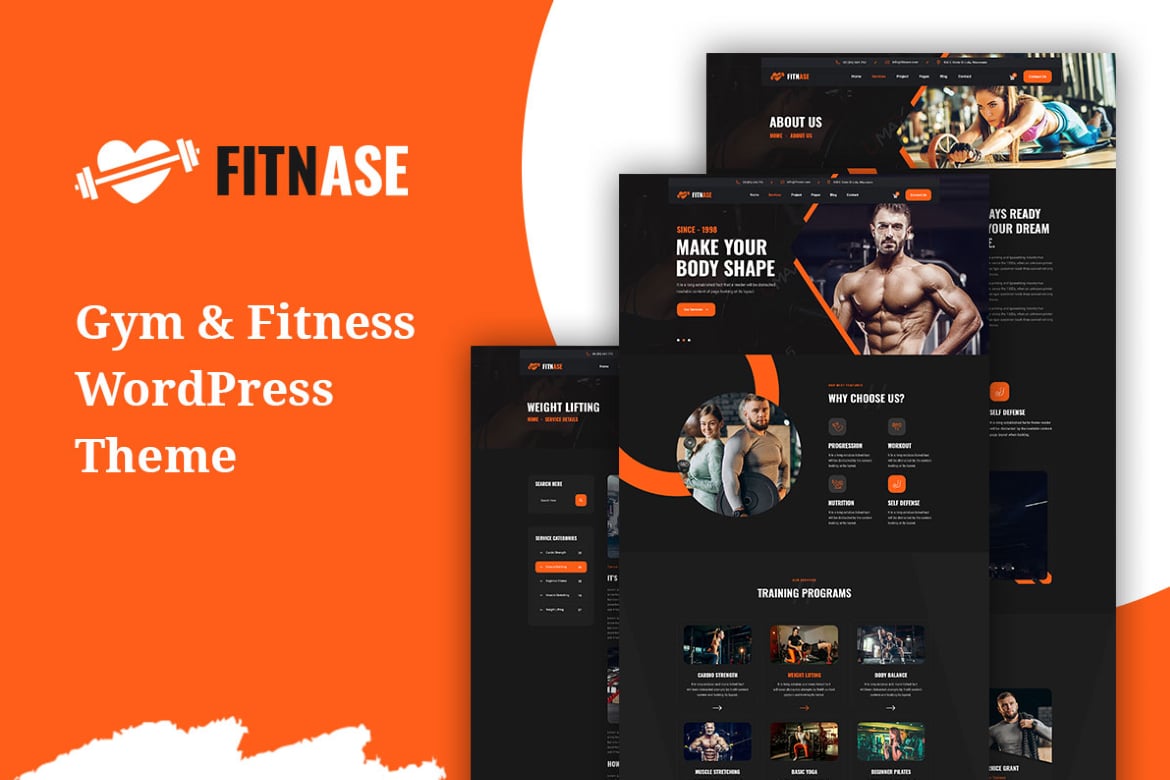 Fitnase - Tema WordPress Gym dan Kebugaran Terbaik