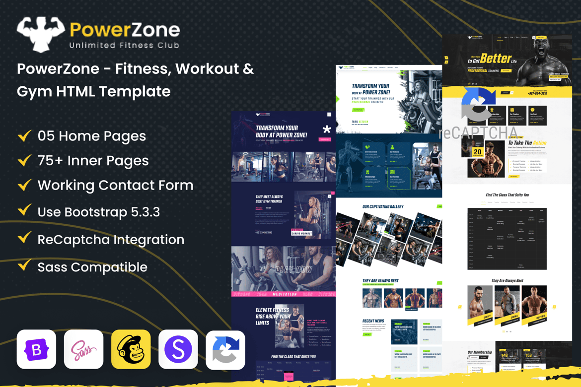 Template Website Olahraga & Kebugaran yang Dinamis