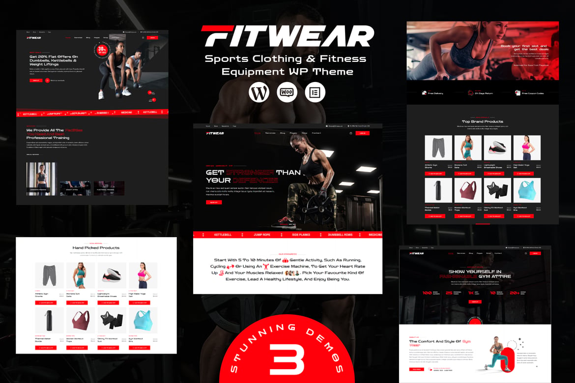 Fitwear - Tema WordPress Modern untuk Gym dan Kebugaran