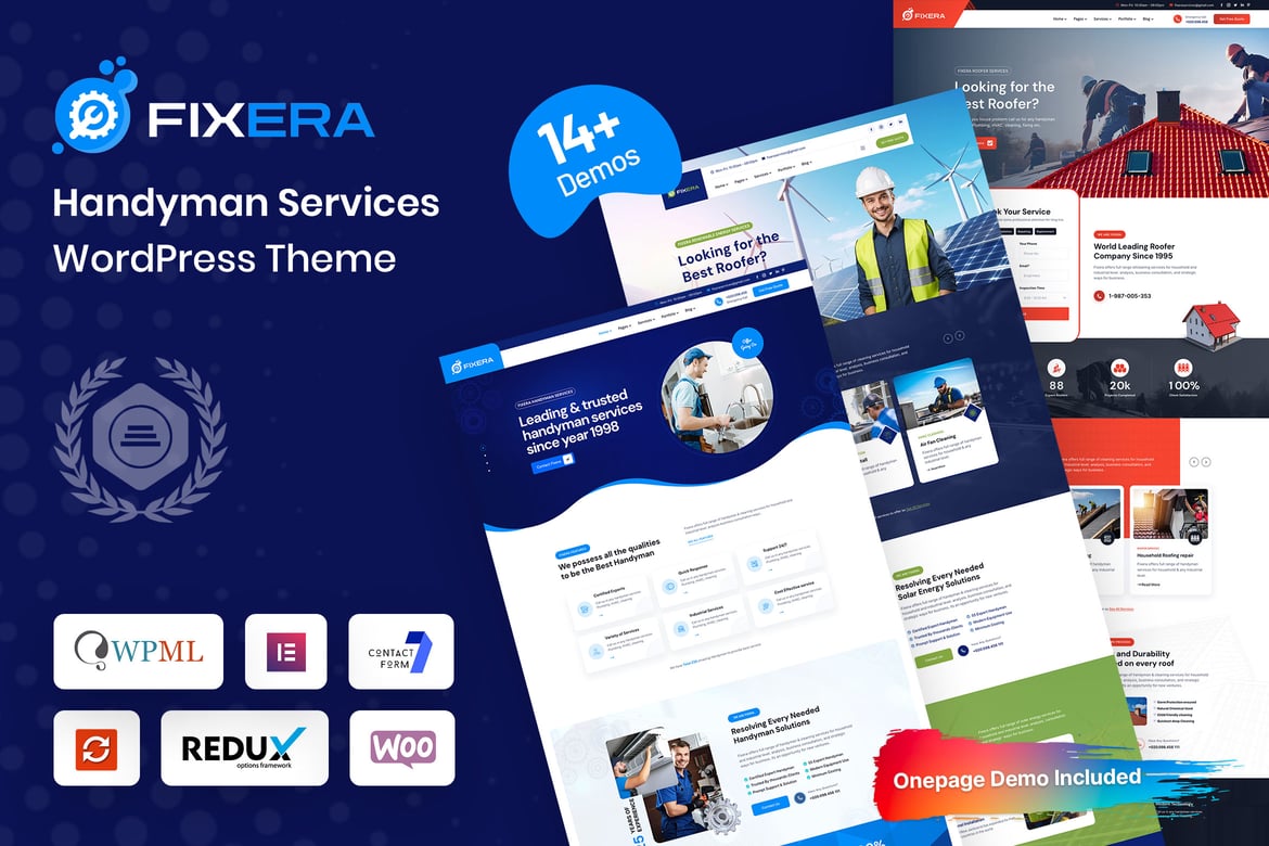 Fixera - Tema WordPress Layanan Handyman yang Menakjubkan