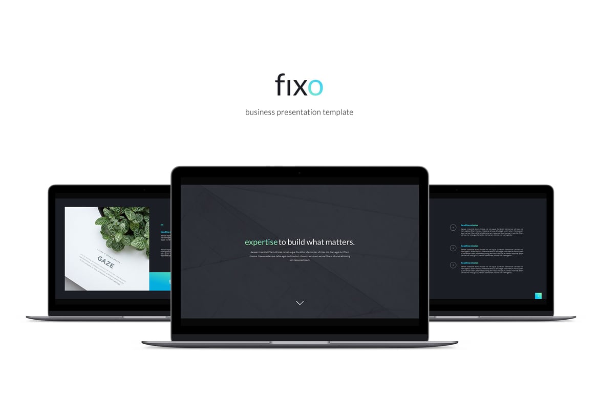 Fixo: Template PowerPoint Bisnis yang Kreatif dan Minimalis