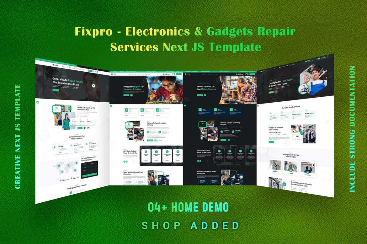 Fixpro - Template Website Perbaikan Elektronik Modern