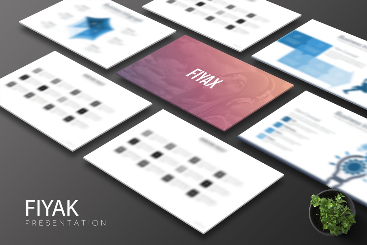 Template PowerPoint Fiyax: Solusi Kreatif untuk Presentasi Anda