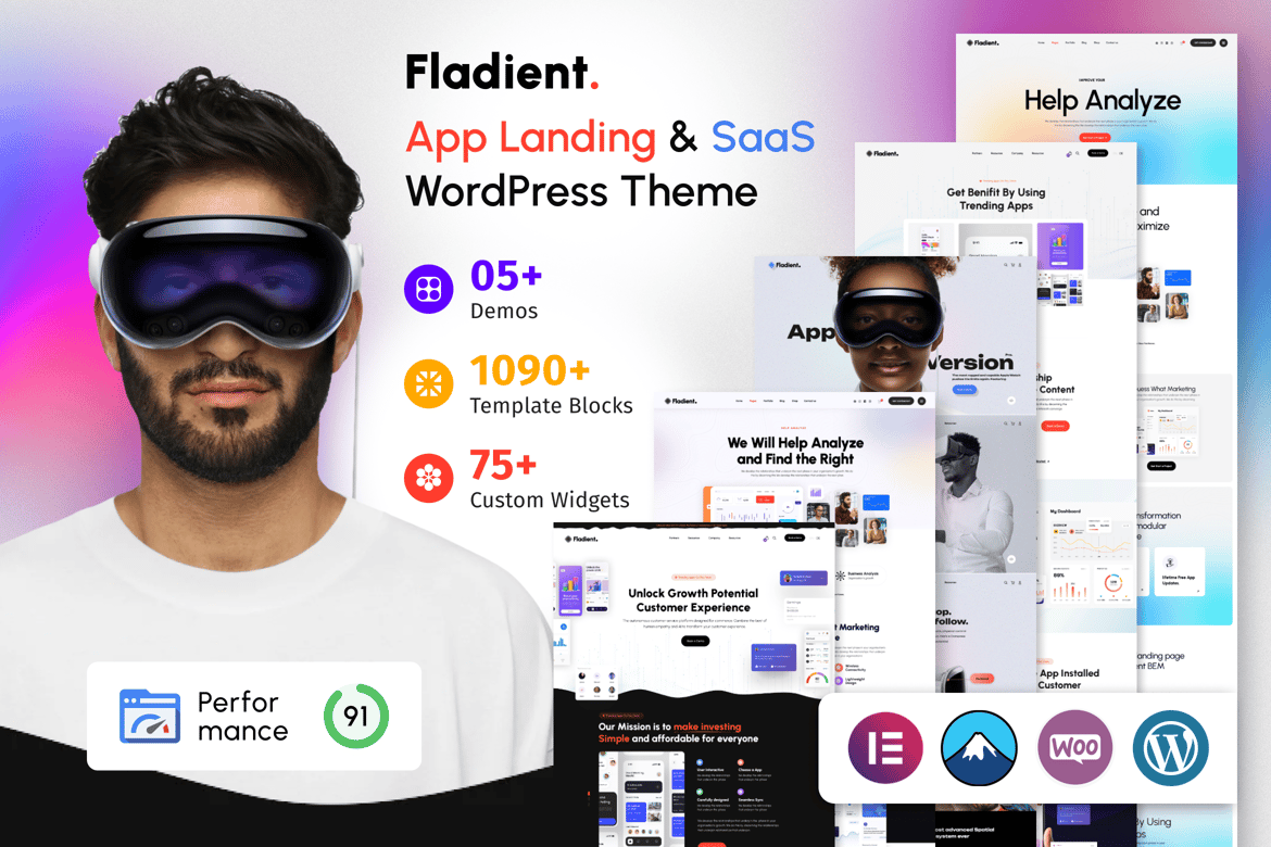 Fladient - Tema WordPress Landing Page & SaaS yang Modern dan Fleksibel