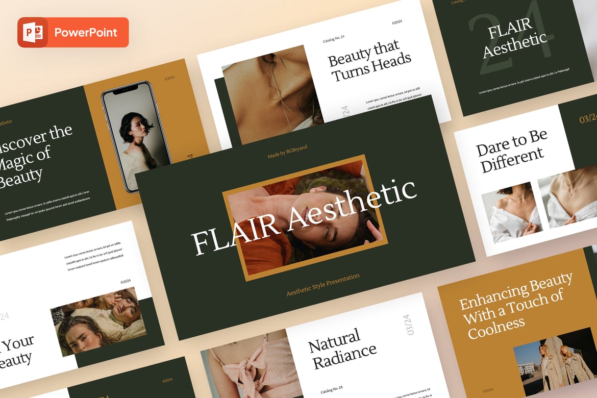 Flair - Template Presentasi Aestetik untuk PowerPoint