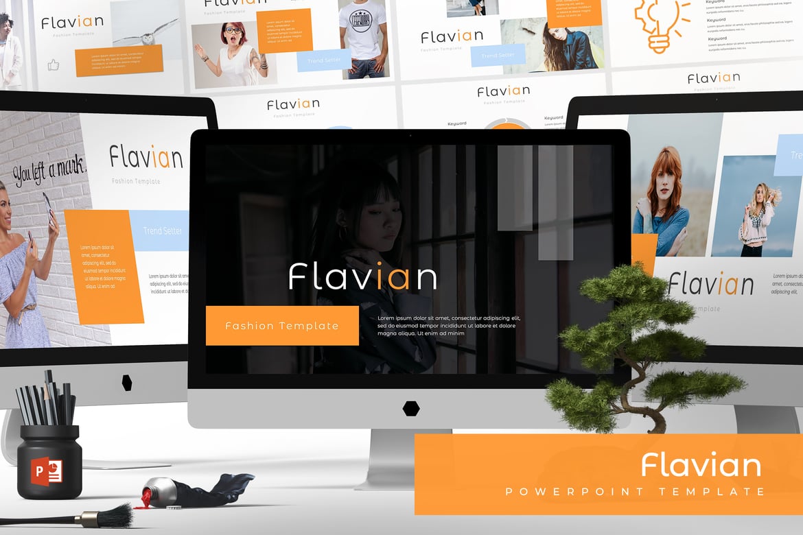 Flavian - Template PowerPoint Serbaguna untuk Presentasi Menarik
