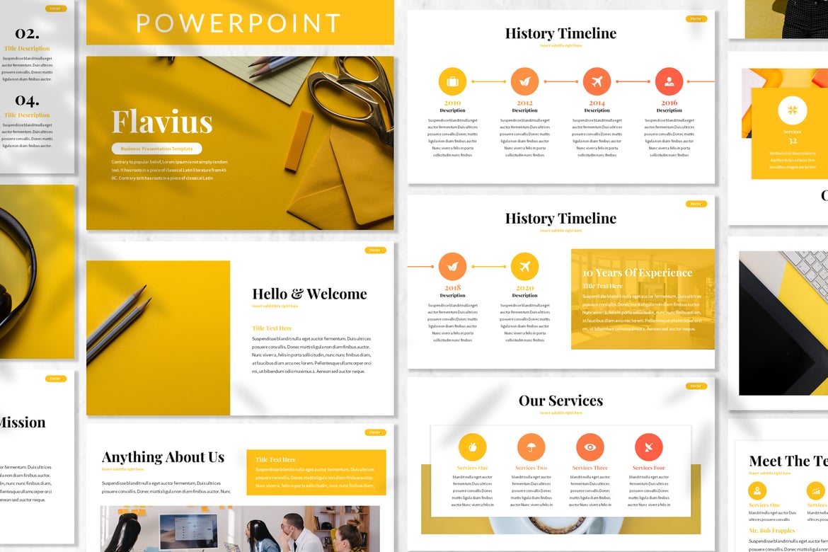 Flavius - Template Powerpoint Kreatif untuk Agensi