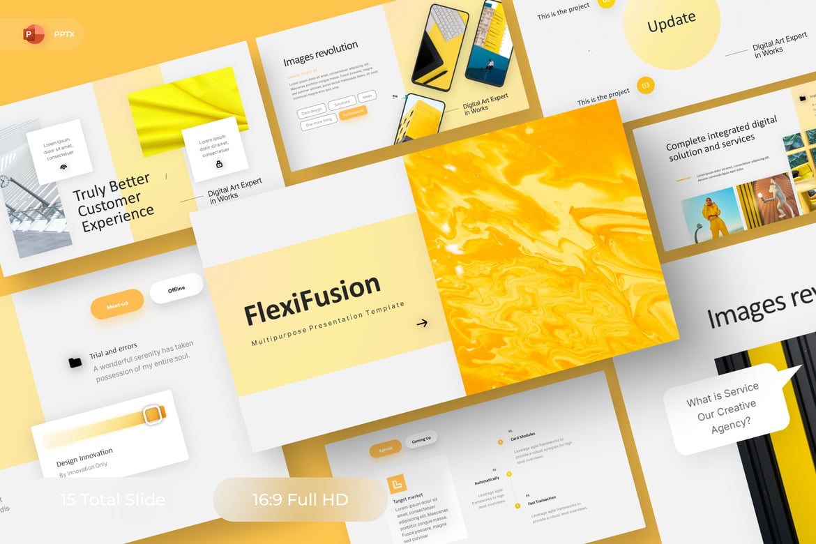 FlexiFusion - Template PowerPoint Serbaguna untuk Presentasi Profesional