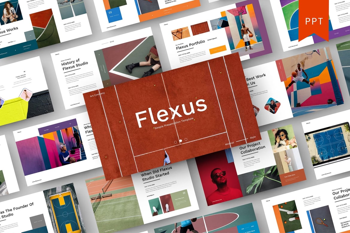 Flexus – Template PowerPoint Bisnis yang Menarik