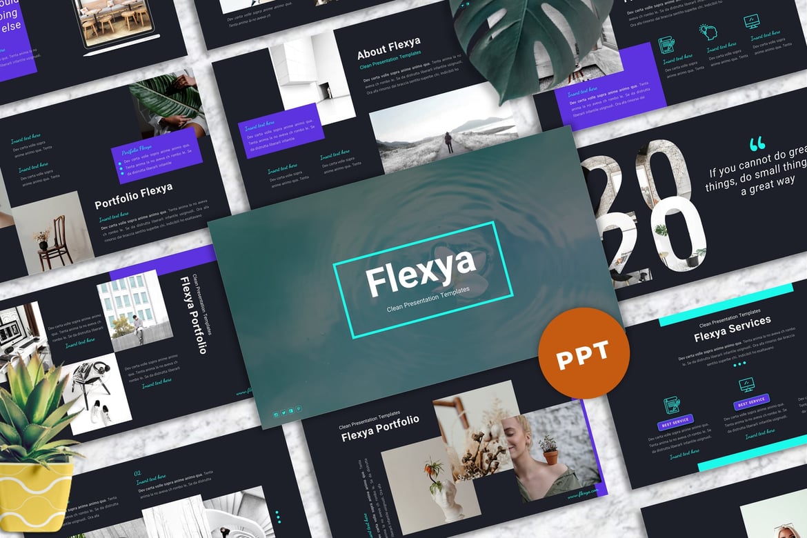 Flexya - Template PowerPoint Profesional dan Modern