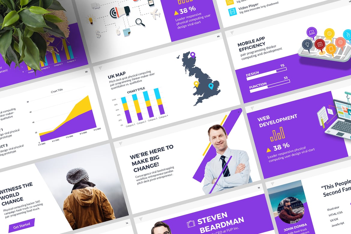 Template PowerPoint Flip - Presentasi Menarik dan Profesional