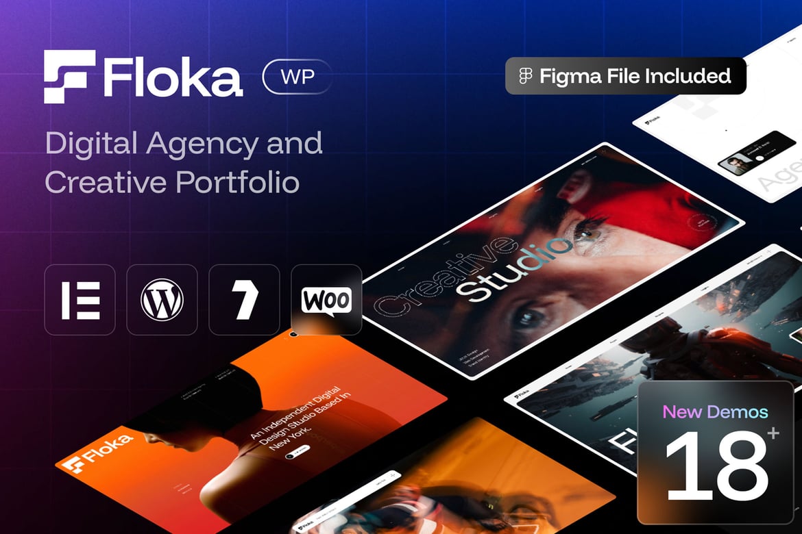 Floka - Tema WordPress Kreatif untuk Agensi Digital dan Portofolio