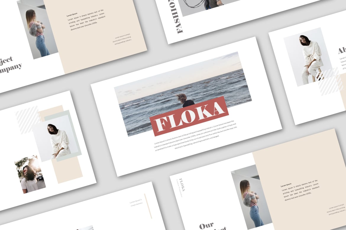 Template PowerPoint Floka yang Elegan dan Serbaguna
