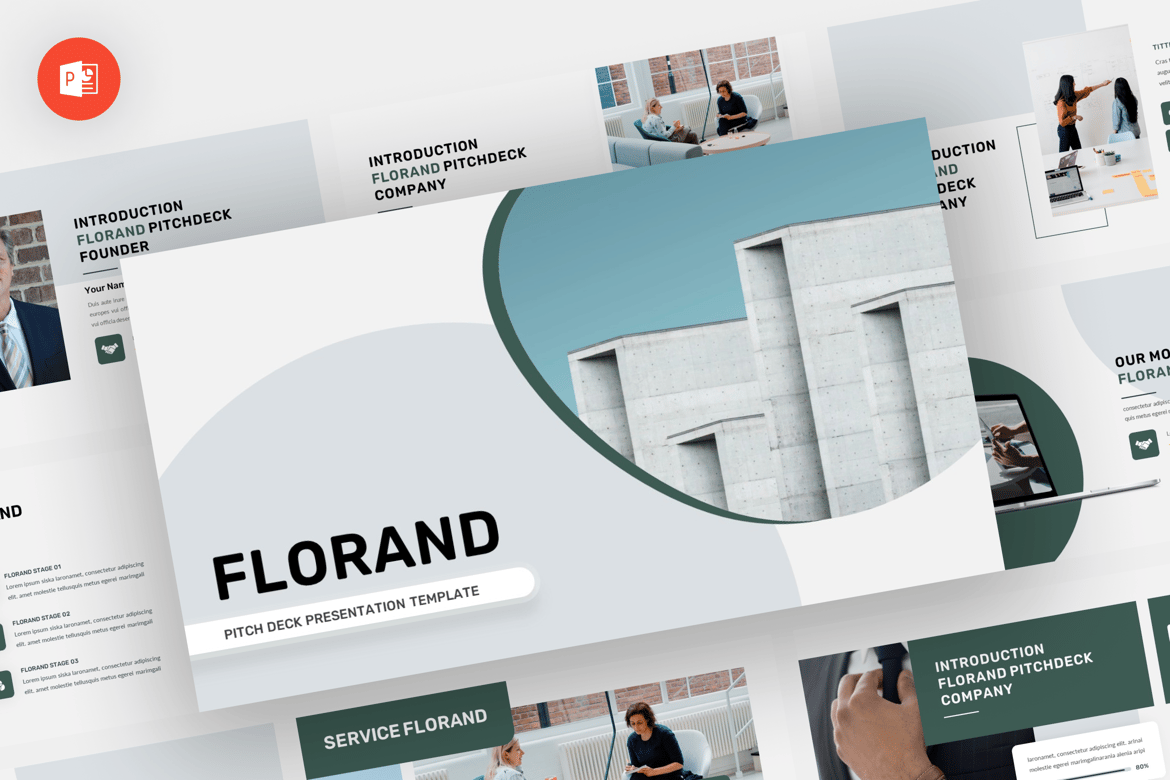 Template Presentasi Pitch Deck Florand - Powerpoint Modern dan Profesional