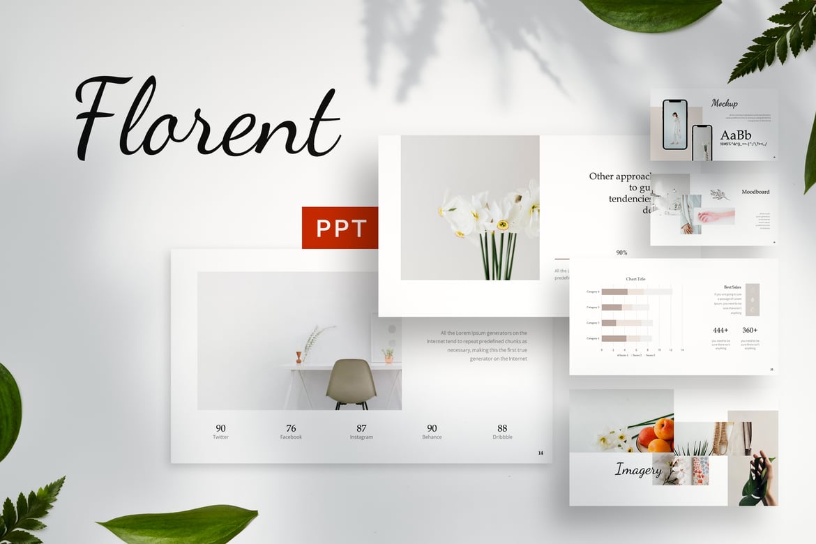 Template Powerpoint Florent - Desain Presentasi Profesional