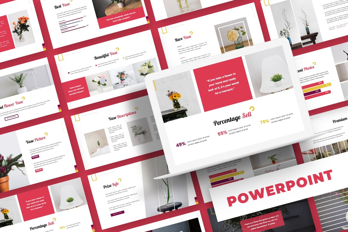 Florero - Template PowerPoint Profesional untuk Presentasi Anda