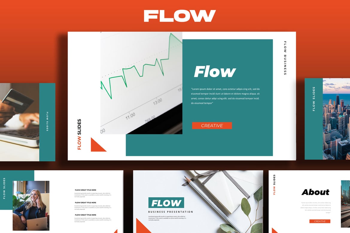 Template PowerPoint Bisnis Modern dan Kreatif