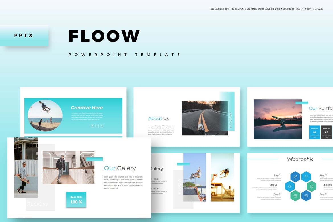 Template PowerPoint Flow - Solusi Presentasi Kreatif Anda