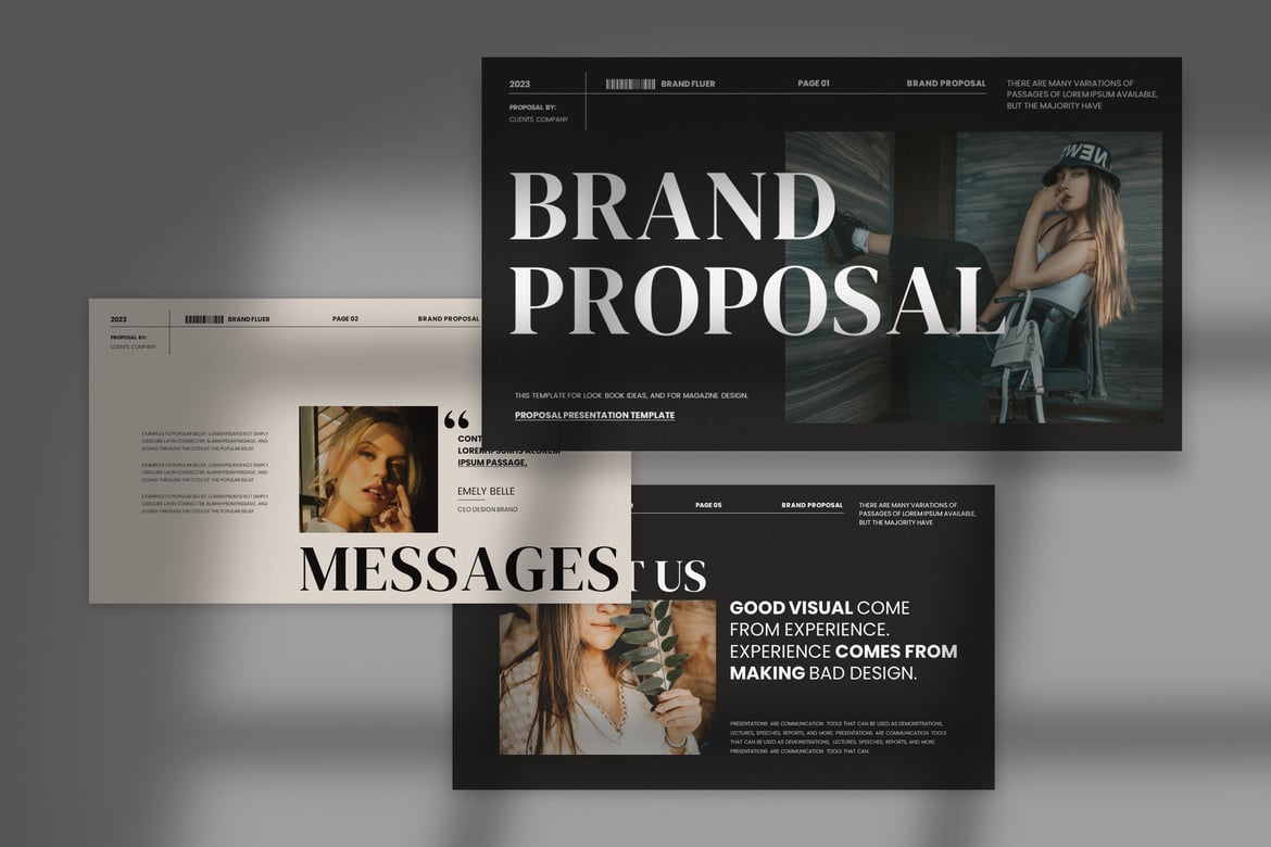 Fluer - Template Presentasi Proposal Brand yang Elegan