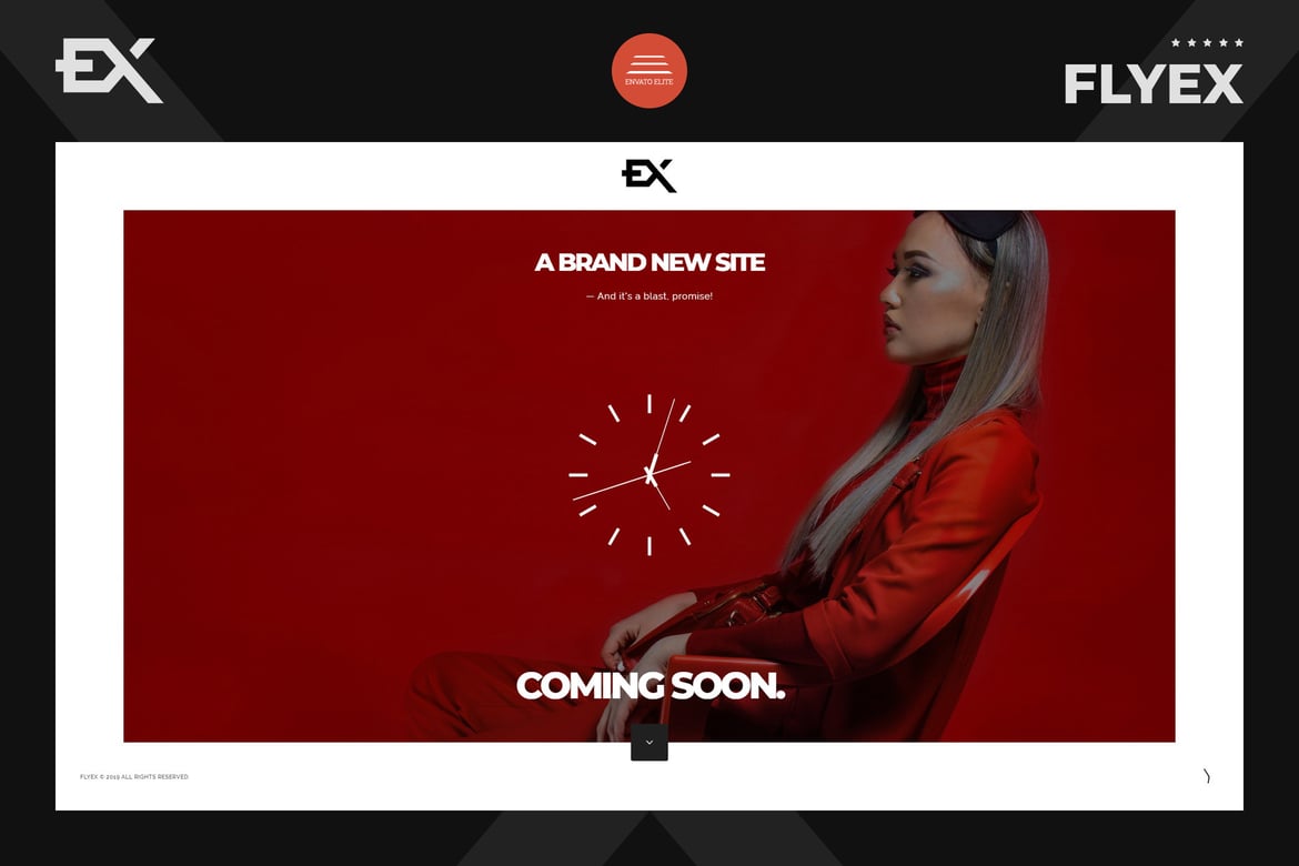 Flyex - Template Website Kreatif untuk Halaman Coming Soon