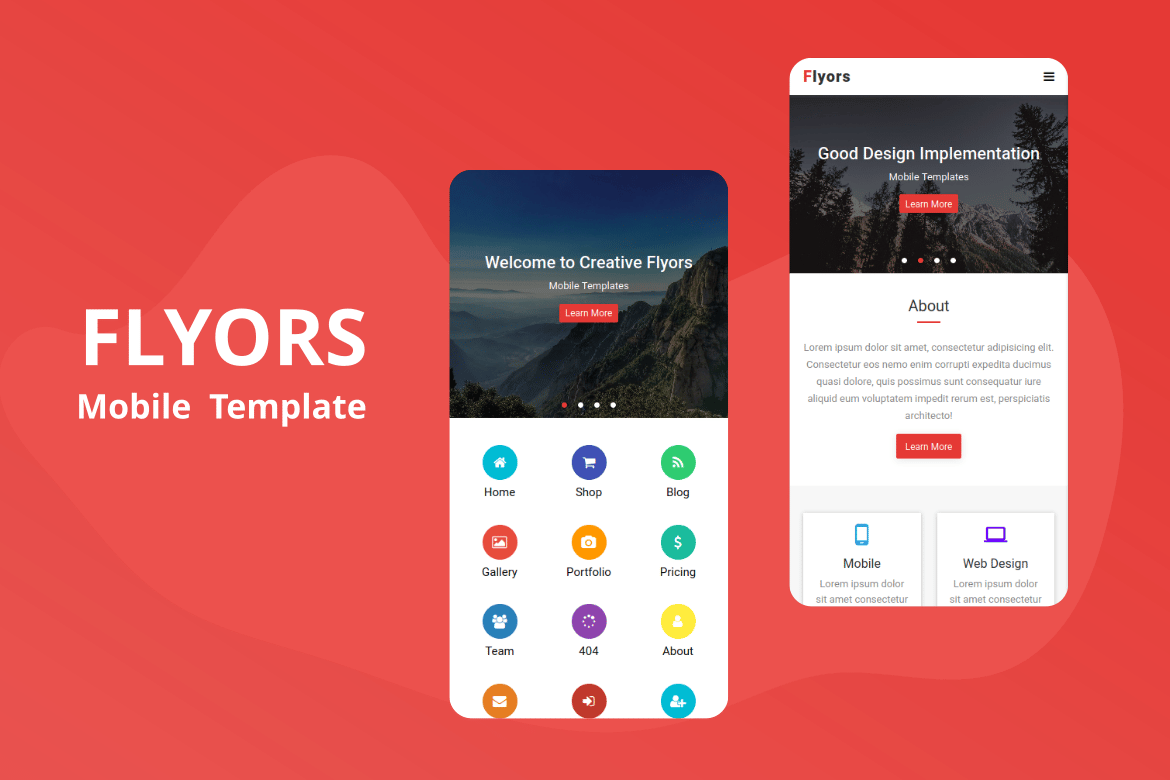 Flyors - Template Web Mobile Responsif yang Modern dan Praktis