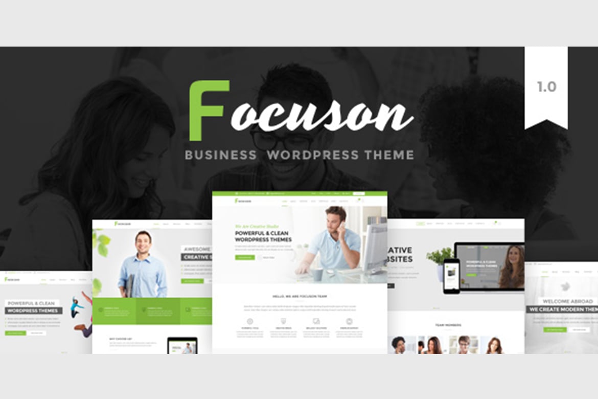 Focuson - Template Website Bisnis Modern dan Minimalis