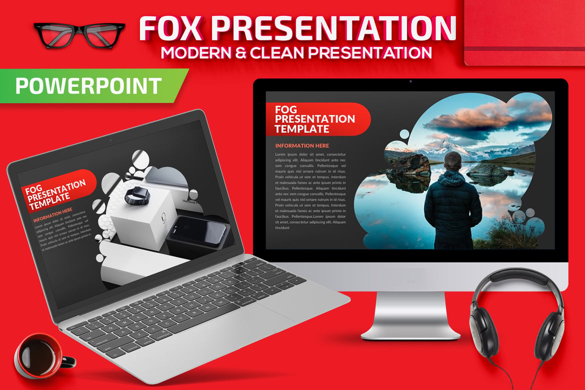 Template Presentasi PowerPoint Fog yang Menarik dan Profesional