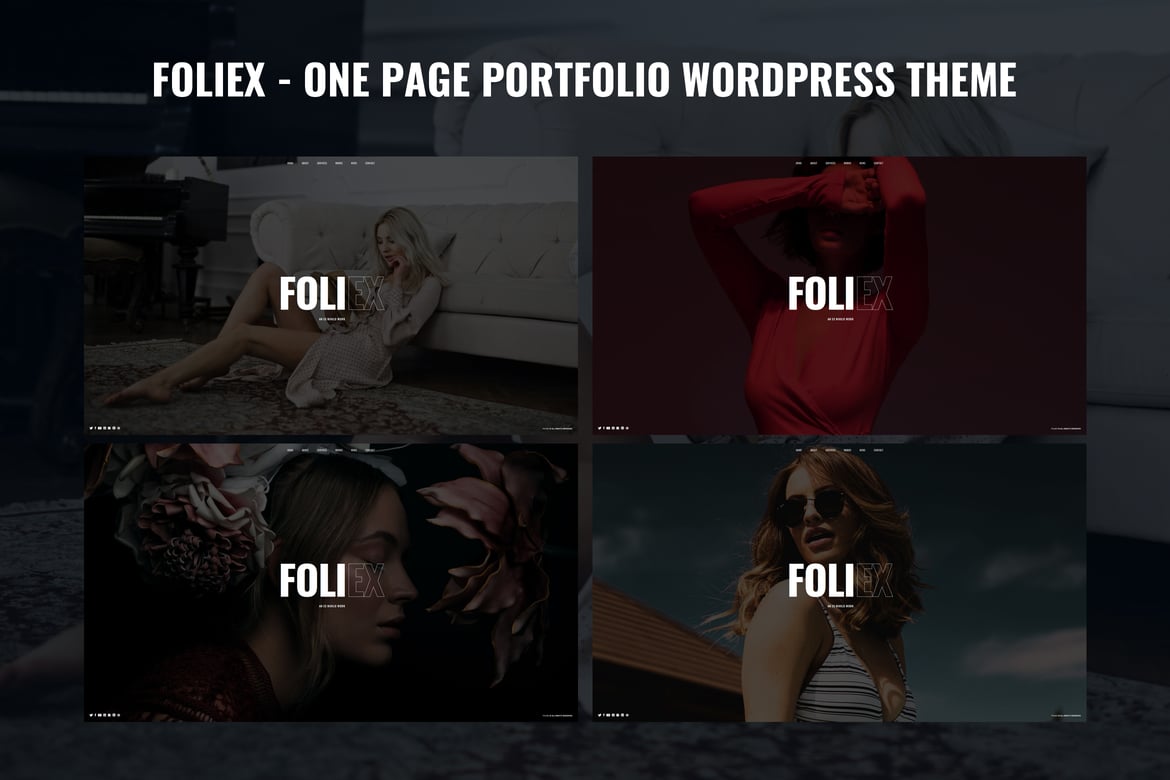 Foliex - Tema WordPress Portofolio Satu Halaman yang Menarik