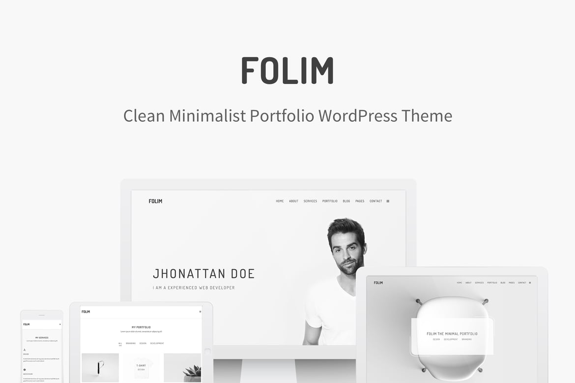 Folim - Tema WordPress Portofolio Minimalis yang Bersih dan Elegan