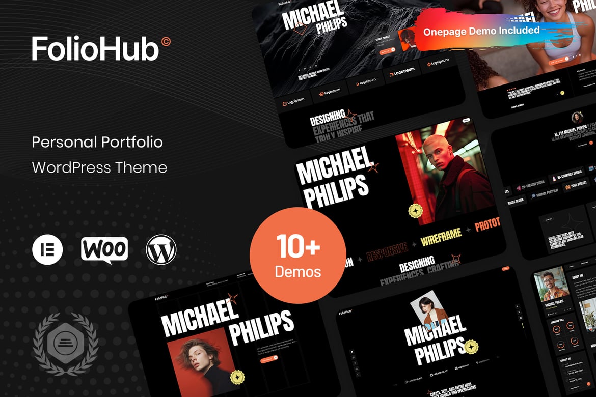 FolioHub - Tema WordPress Portofolio Pribadi yang Modern dan Fungsional