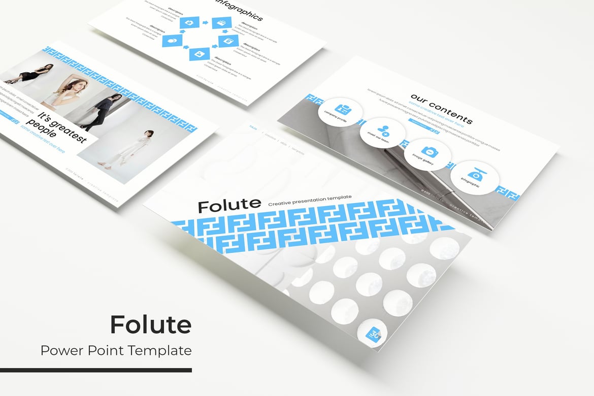 Template Presentasi PowerPoint Folute yang Menarik dan Profesional