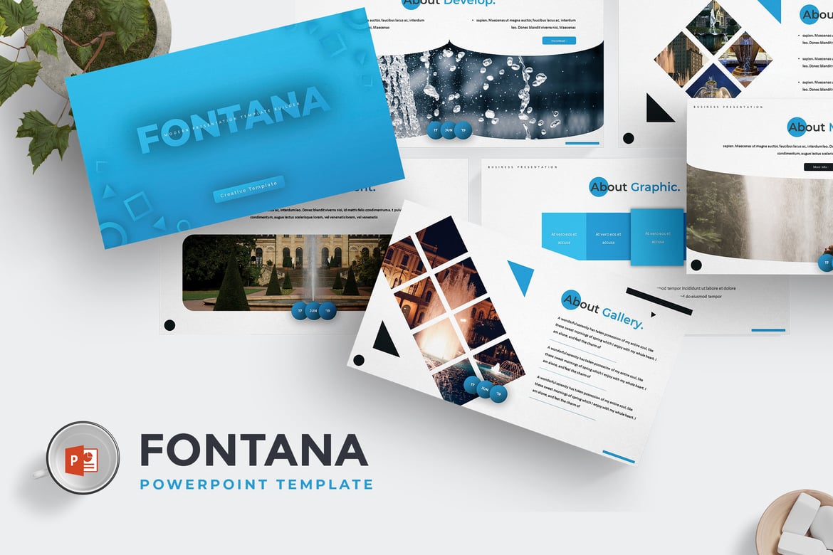 Template PowerPoint Fontana - Solusi Presentasi Kreatif untuk Semua Kebutuhan