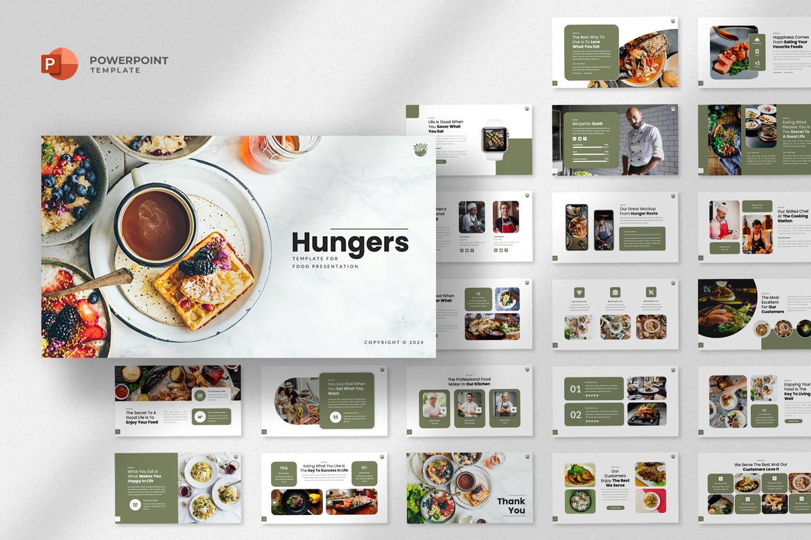 Template Powerpoint Makanan & Restoran yang Menarik dan Profesional